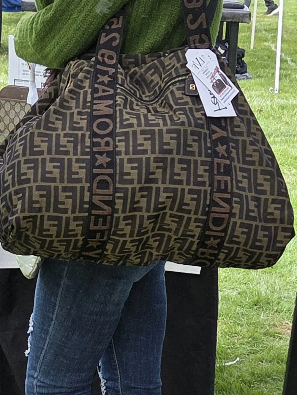 Fendi XL Tote Bag 1925 Celebration Edition Vintage 90s